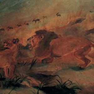 Antonio Ligabue, Leone con leonessa
