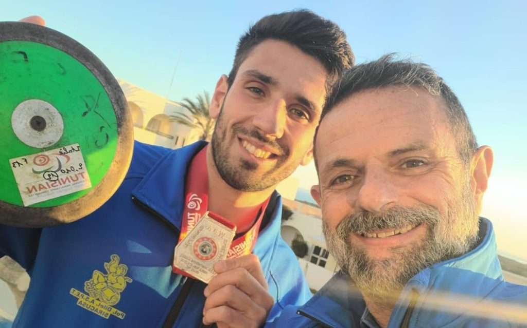 Emanuele Pangher e il suo coach Fabio Mandarà