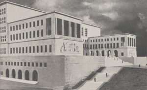 Il plastico dell’edificio principale della nuova Università. Trieste, dalla redenzione all’impero, estratto dalla rivista “Natura”, anno XI, settembre 1938