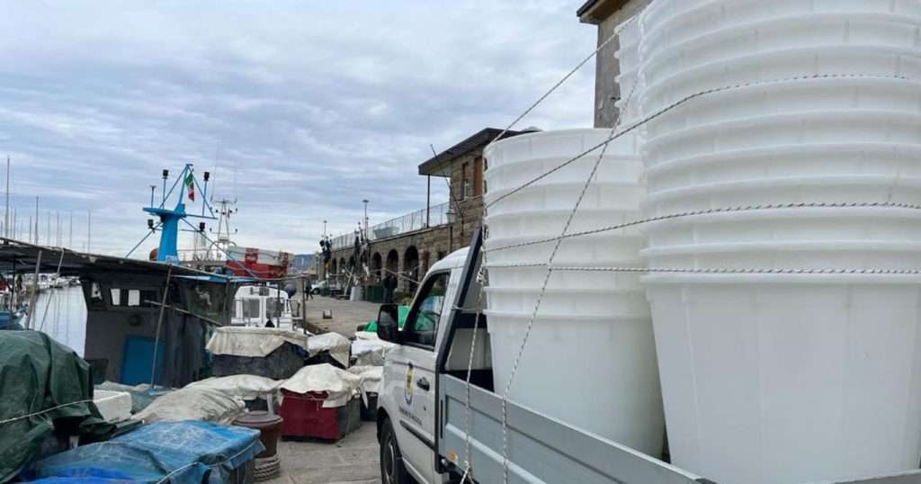 La consegna dei nuovi contenitori