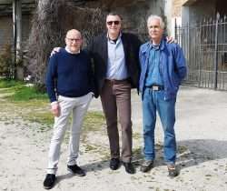 Da sinistra Bearzotti, Urban e il coordinatore della PC Destra Torre, Danilo Bazzeo