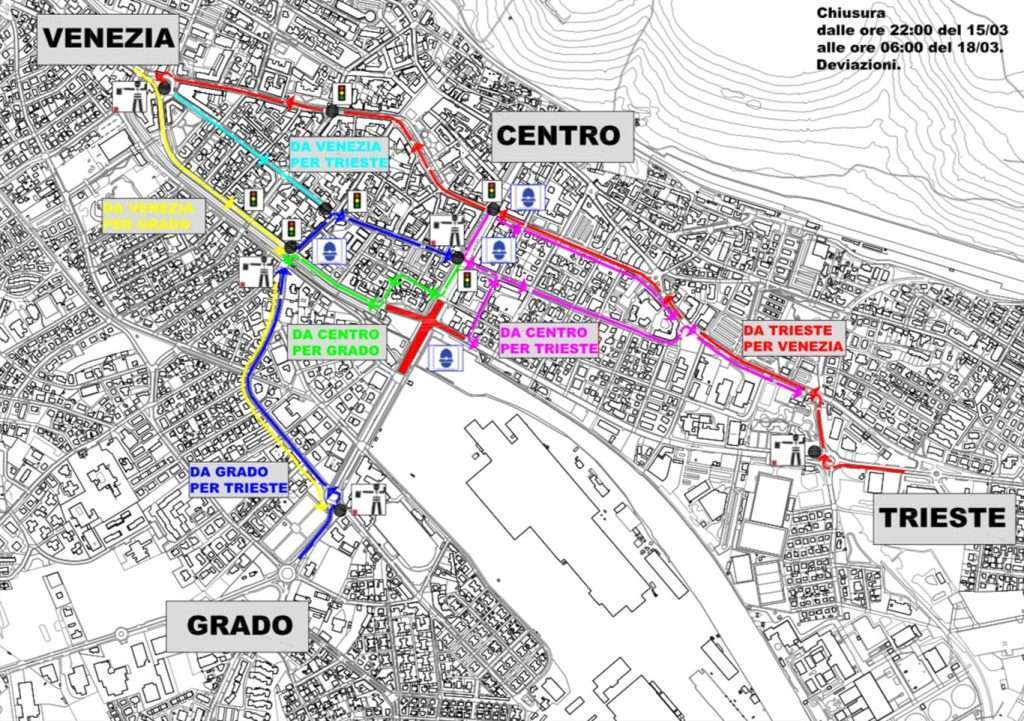 Mappa lavori Monfalcone