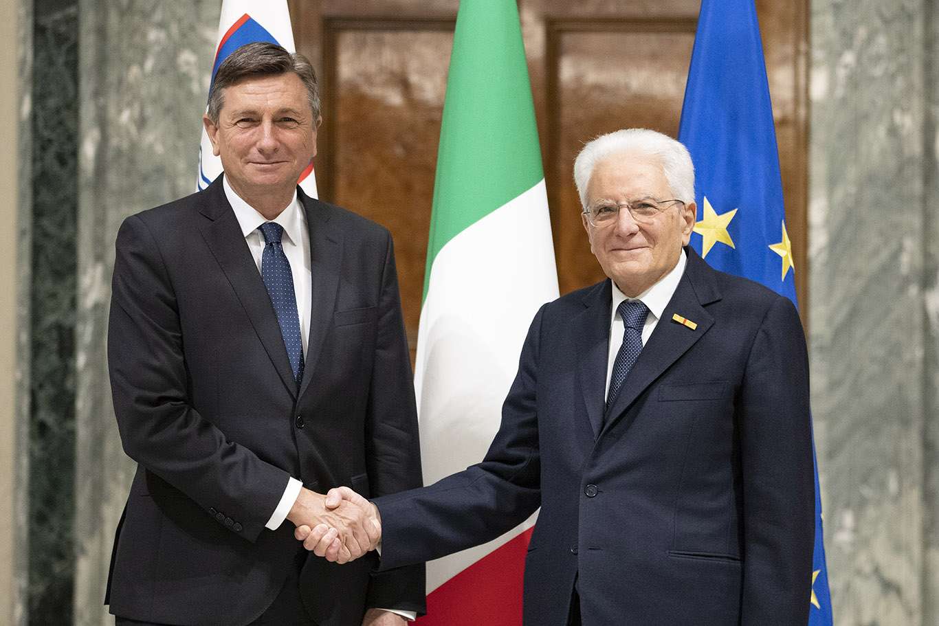 Pahor e Mattarella al Quirinale nel 2022 (foto di Francesco Ammendola - Ufficio per la Stampa e la Comunicazione della Presidenza della Repubblica)