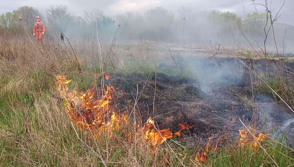 Esercitazione con incendio controllato