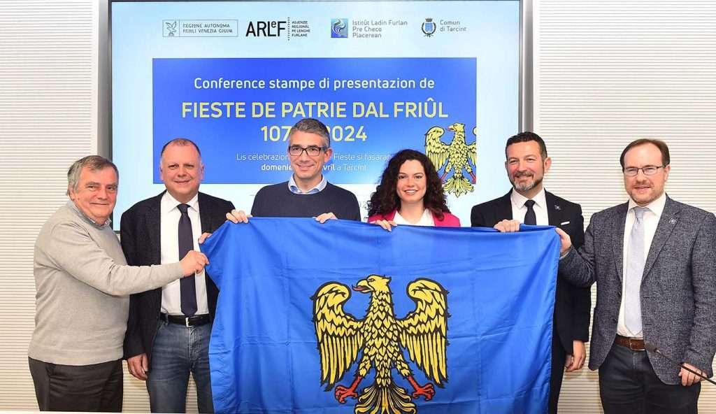 Da sinistra Geremia Gomboso, Mauro Steccati, Pierpaolo Roberti, Desiree Chiappo, Eros Cisilino, William Cisilino