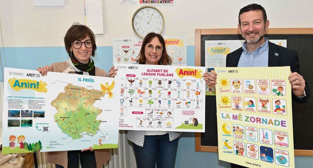 Da sinistra Zossi, Cargnelutti e Cisilino