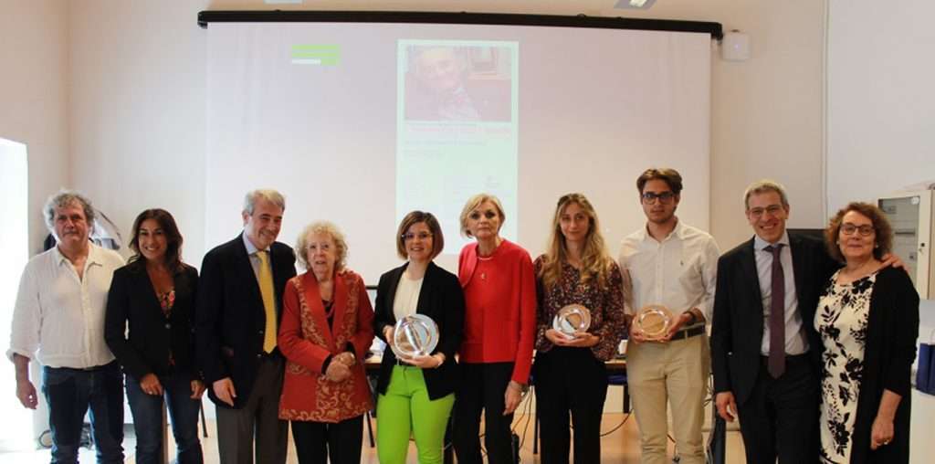 Da sinistra: Daniele Ungaro, Luana de Francisco, Cristiano Degano, Adriana Ronco Villotta, la vincitrice Martina Norbedo, Renata Kodilja, Lia Crisiani e Alberto Massetti (menzione speciale), Francesco Pitassio, Antonella Pocecco