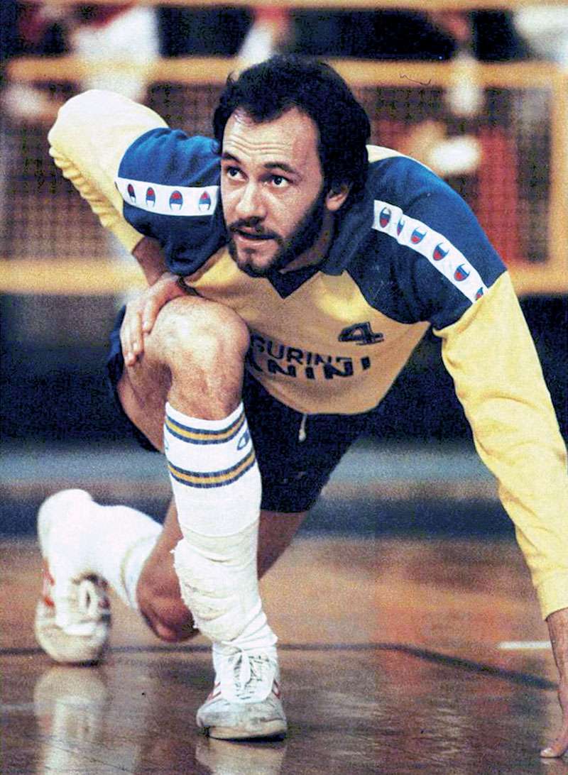 Bertoli con la maglia della Panini Modena nella stagione 1984-85