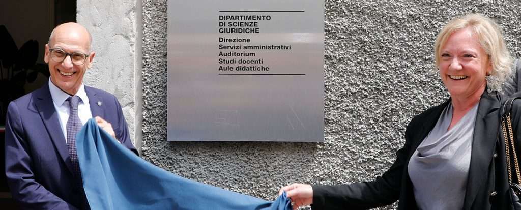 Il rettore Pinton e la direttrice D'Orlando