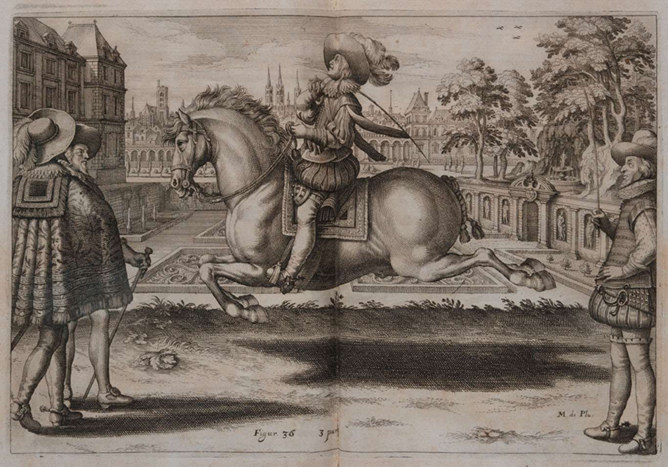 Illustrazione tratta dal Manuale equitazione rinvenuto durante la catalogazione