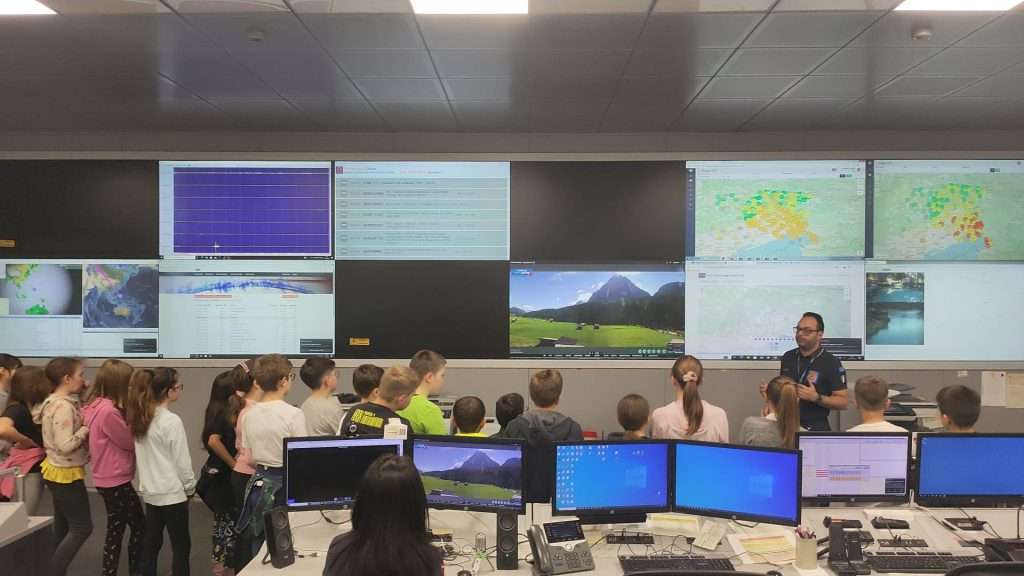 La visita alla Sala Operativa della Protezione Civile regionale