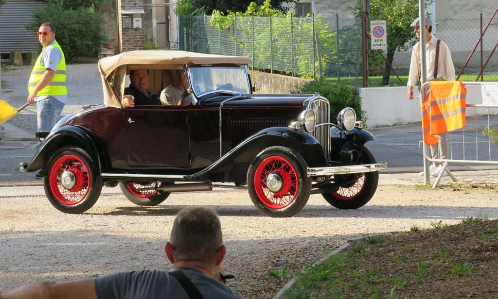 La Fiat Balilla Cabrio a Campolongo Tapogliano