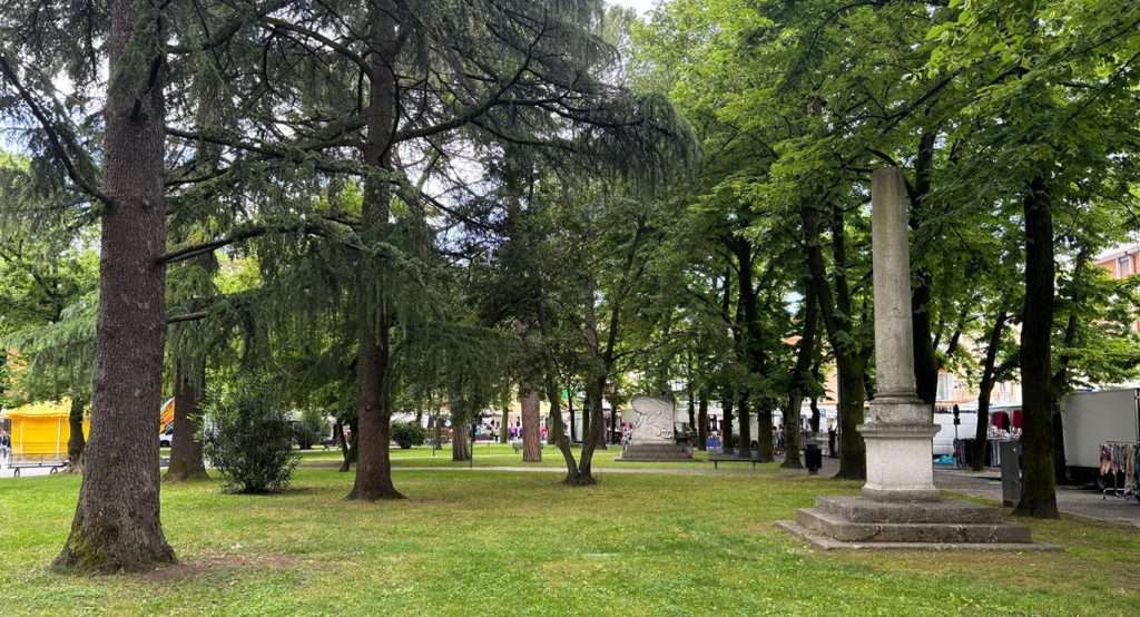 Scorcio di piazza Indipendenza a Cervignano (ph. Claudio Pizzin)