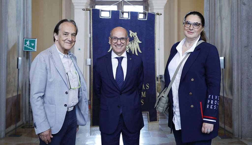 Rotary Da sinistra Gianfranco Romanelli Roberto Pinton Valentina Lualdi