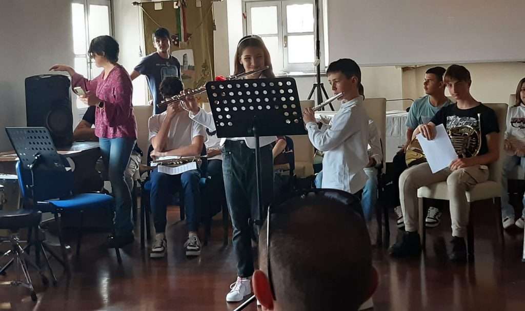 Un momento del saggio di fine anno