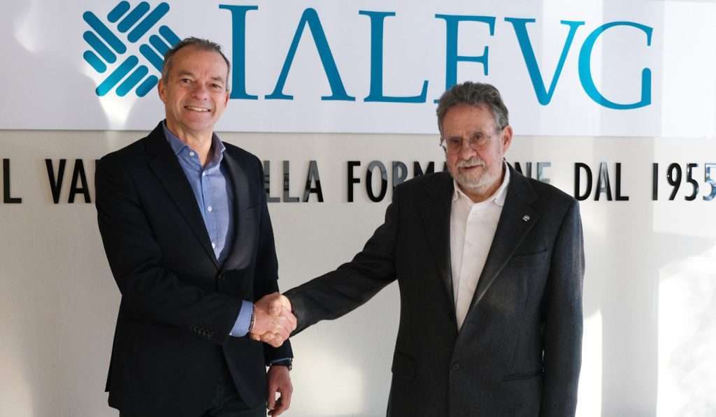 Cambio al vertice di IAL FVG. Da sinistra il nuovo presidente Giulio Arbanassi e luscente Luciano Bordin