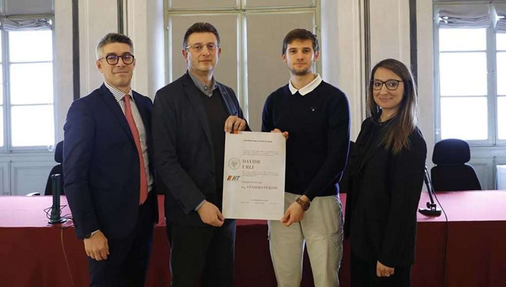 Da sinistra Alessandro Peron Marco Sortino Davide Urli Anna Zuccolotto