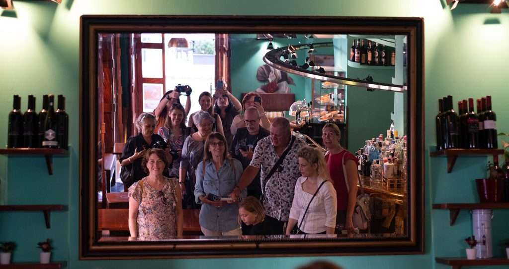 Gruppo in visita
