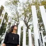 Jeppe Hein Double Ellipse mirror labyrinth Above Summit and Mark Gardener