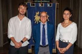 Da sinistra Tommaso Dorbolò, Roberto Pinton, Petra Monaco