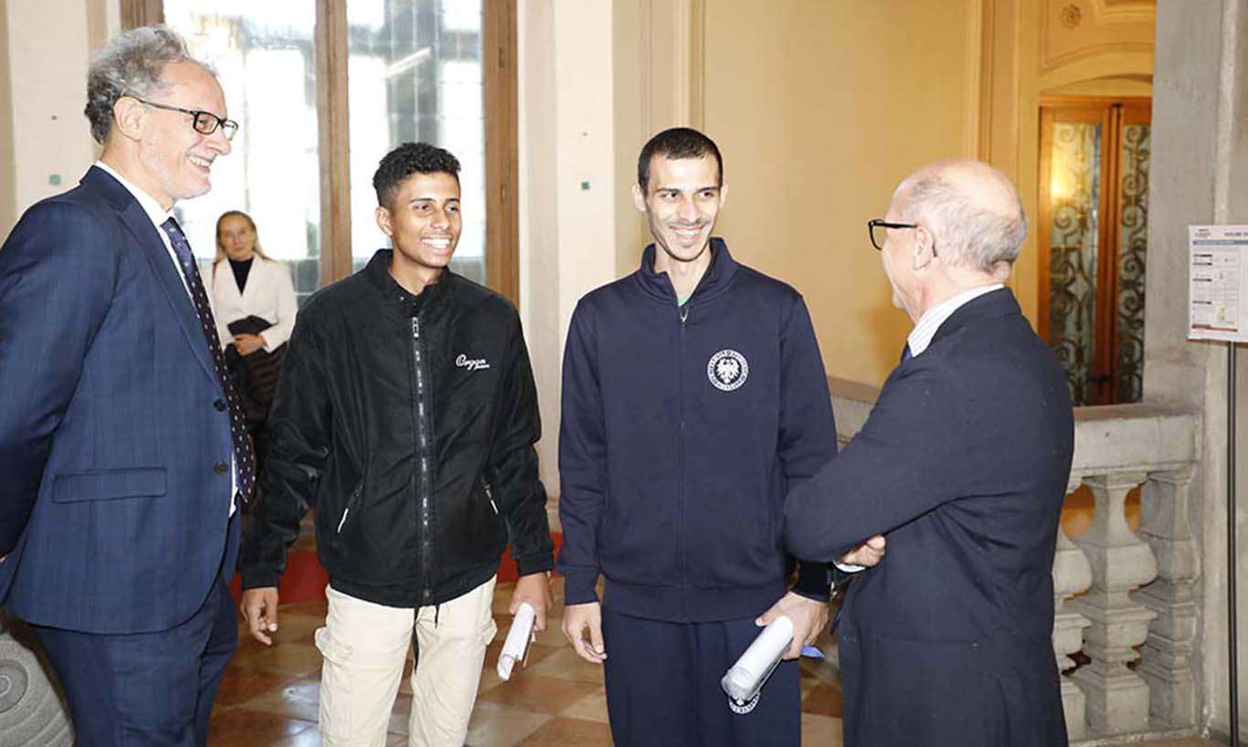 Con lex rettore Pinton che ha aderito al progetto durante il suo mandato