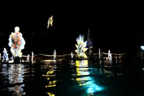 presepe subacqueo al lago di Cornino2025