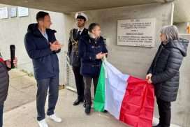 Il governatore Fedriga alla scopertura della targa