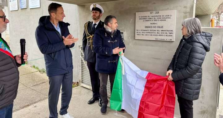 Il governatore Fedriga alla scopertura della targa