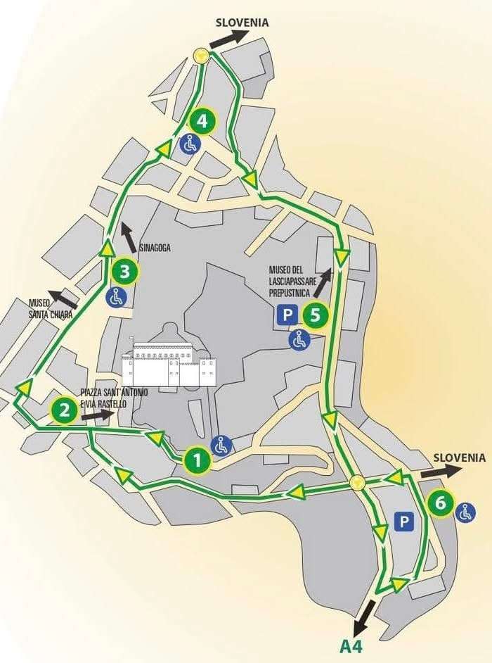 Percorso bus navetta