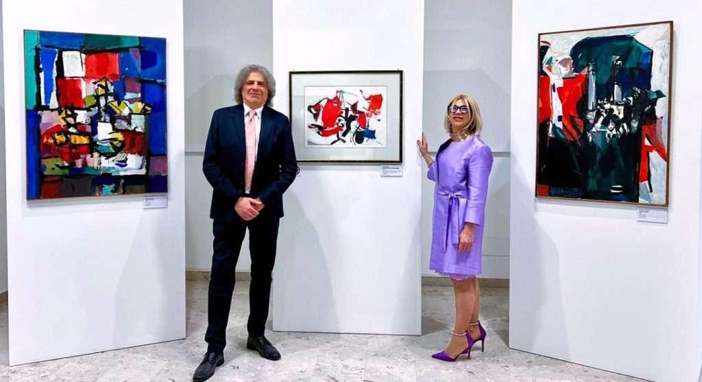 BONOMO FERRARI opere di Afro centro e Celiberti ai lati