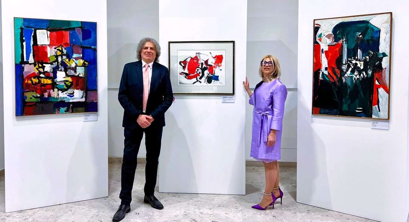 BONOMO FERRARI opere di Afro centro e Celiberti ai lati