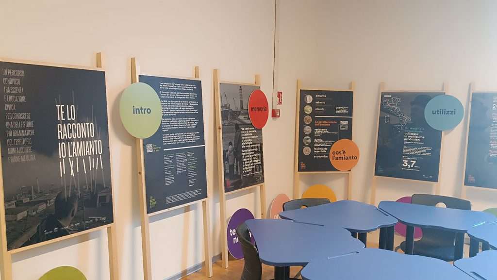 Mostra Te lo racconto io lamianto al Pertini