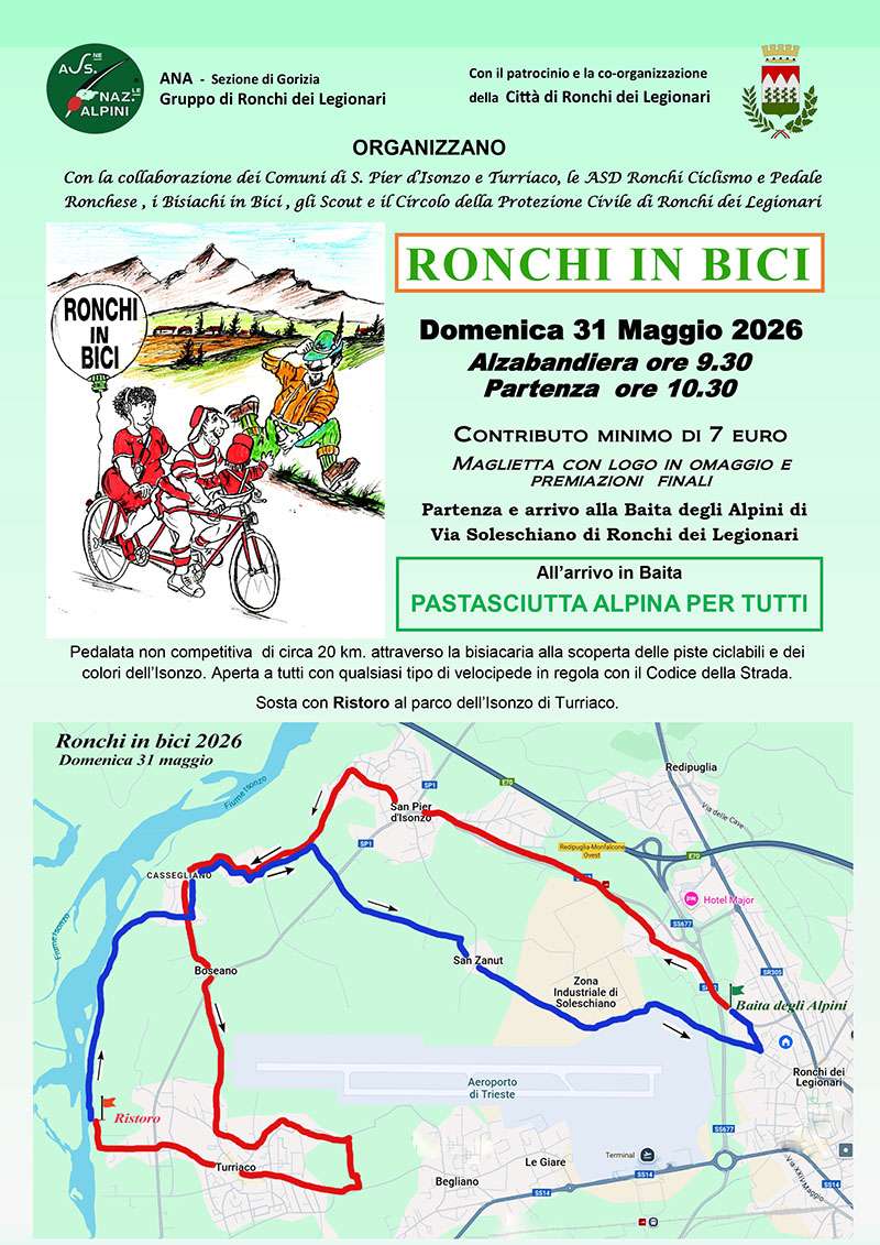 Ronchi in bici 2026