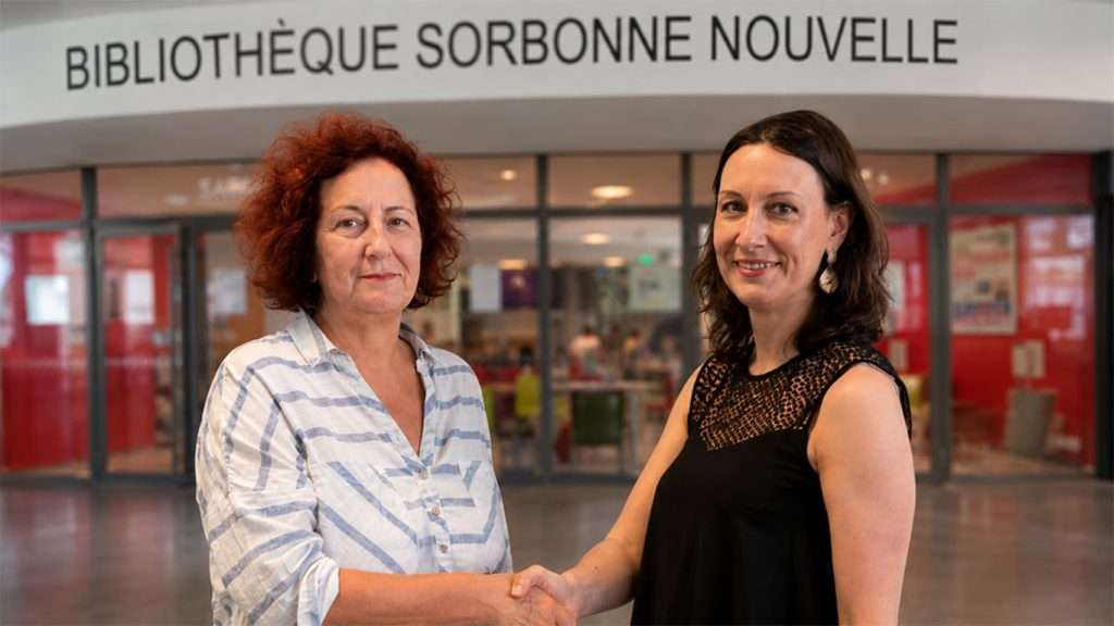 Da sinistra Alessandra Ferraro e Anne Regent Susini dellUniversita Sorbonne Nouvelle