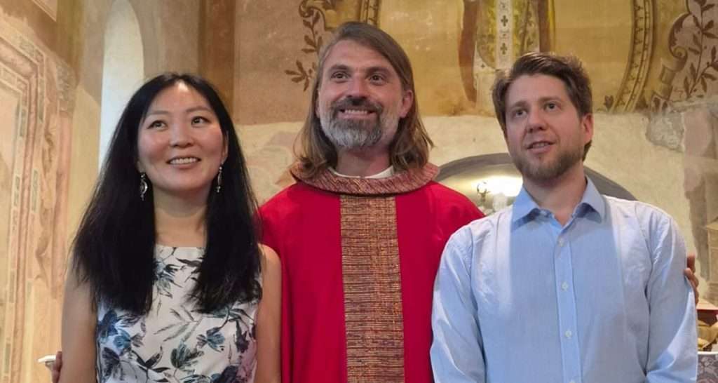 Giacomo e Baya Rinchinova benedizione