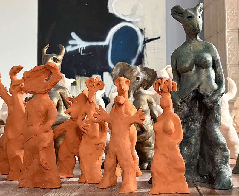Paolo Ferluga installazione FAVOLE DI ARGILLA 3