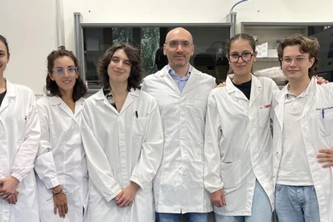Da sinistra Francesca Agostini Letizia Pugnetti Miriam Saponaro Gianluca Petris Veronica Boeam Luca Scanferla